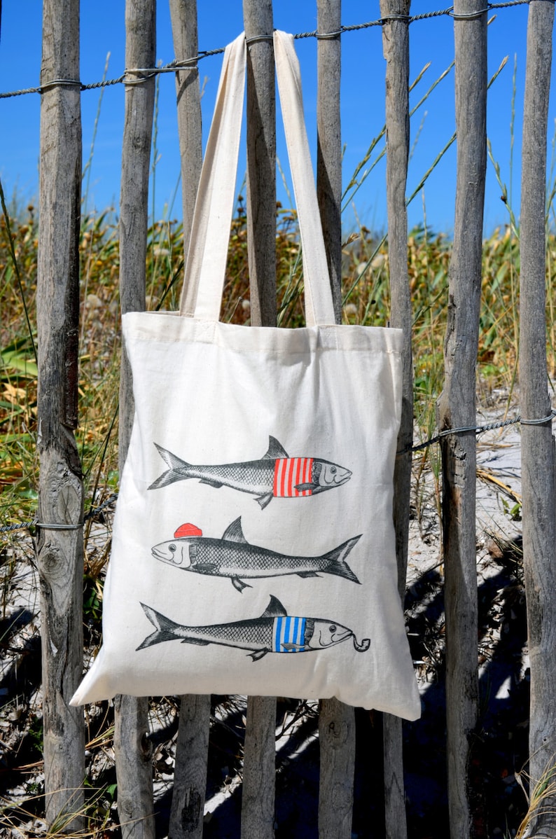 Off-white bag tote bag Sardines /& cotton Co.