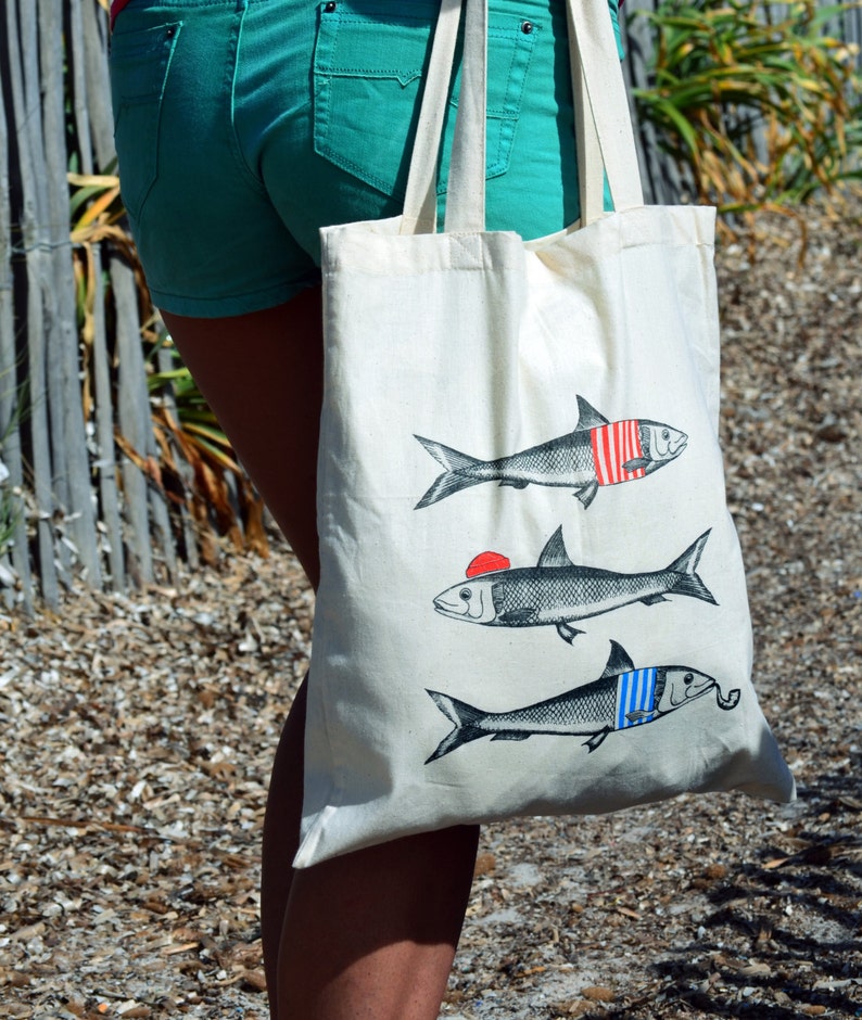 Off-white bag tote bag Sardines /& cotton Co.