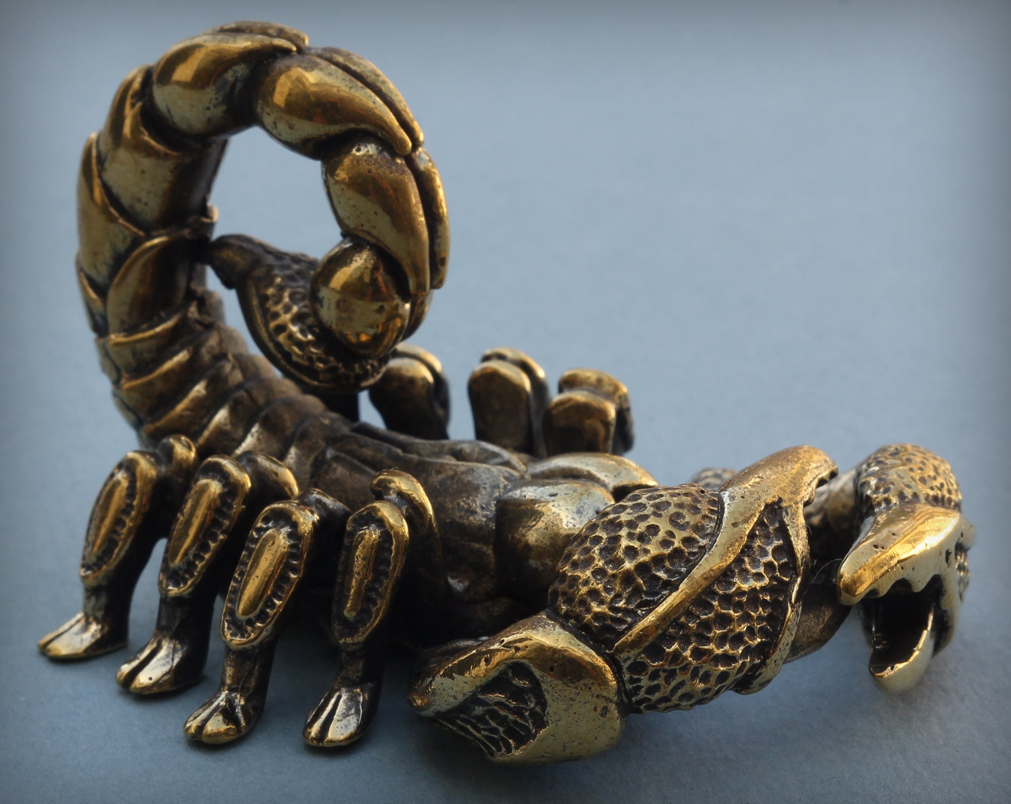 Big Scorpion figurine Bronze statuette Metal figurine scorpion Etsy