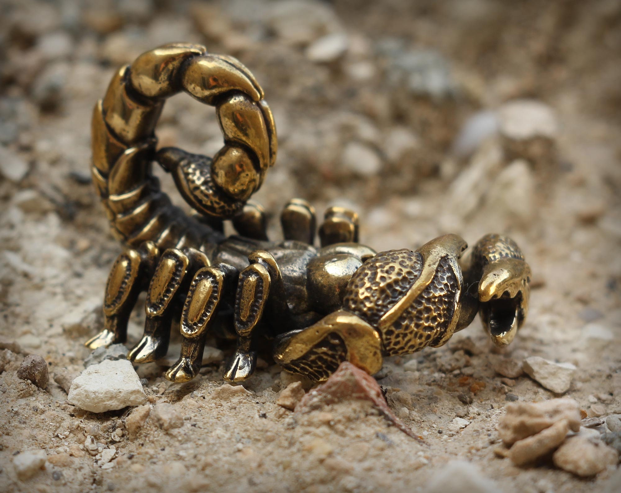 Big Scorpion Figurine Bronze Statuette Metal Figurine Scorpion Etsy UK