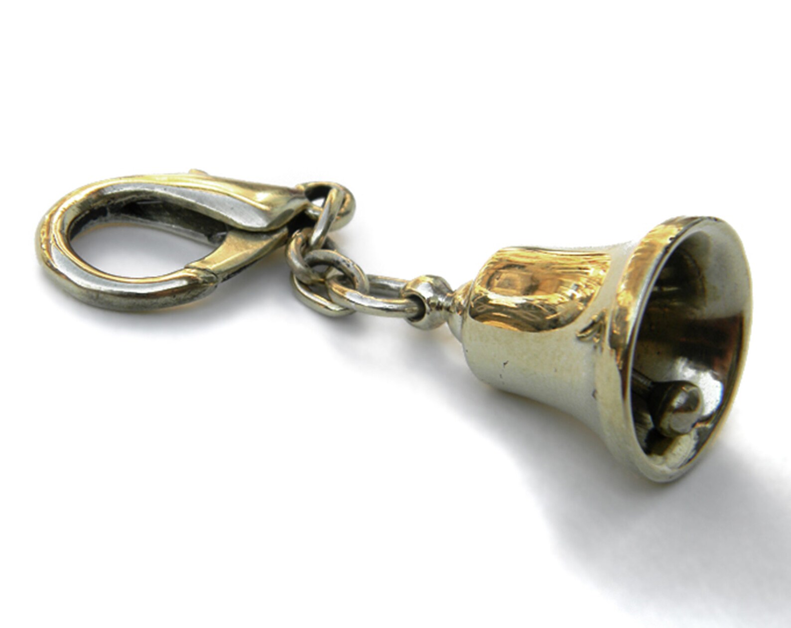 Bronze bell keychain Small bell Bell keyring Mini bell Bronze Etsy