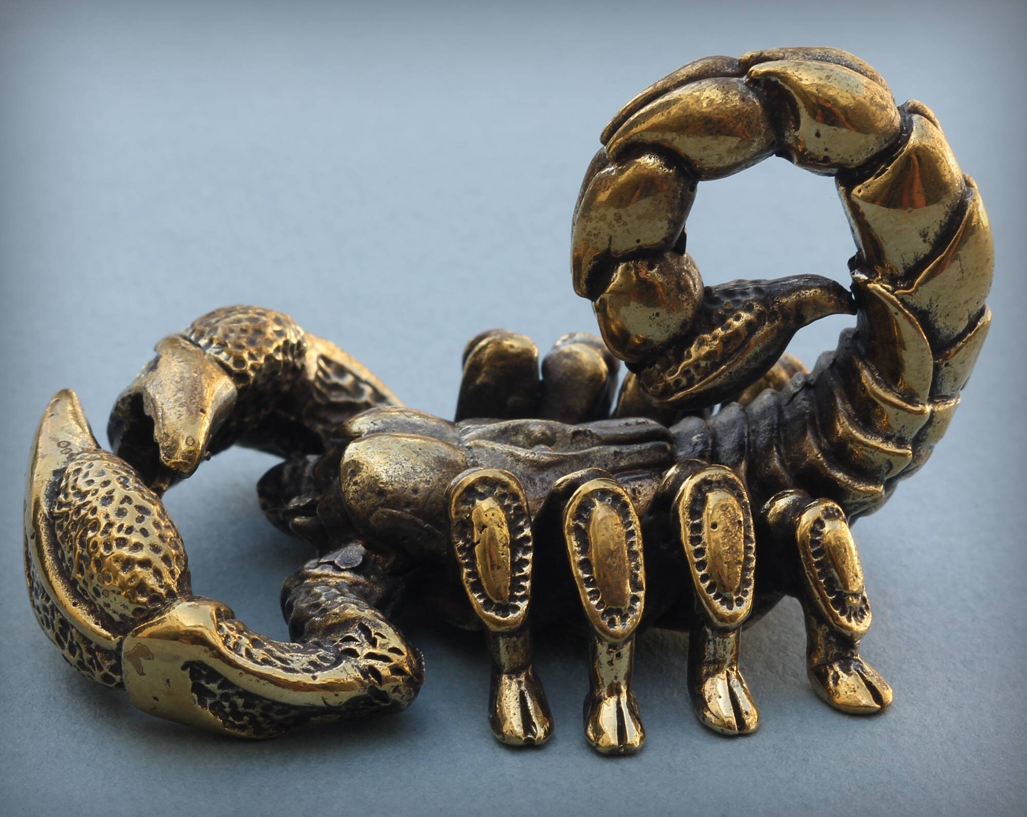 Big Scorpion figurine Bronze statuette Metal figurine scorpion Etsy