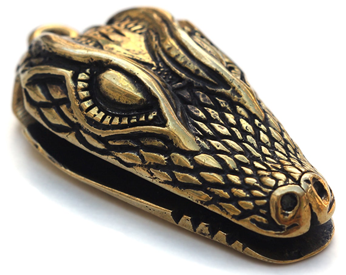 Alligator money clip Alligator keychain Bronze money clip Etsy