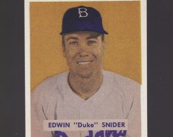 Duke Snider Rookie Reprint 1949  Brooklyn Dodgers