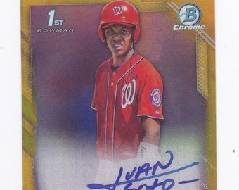 JUAN SOTO rookie 36/50 autographed Traded to Yankees Blockbuster deal