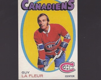 GOD BLESS GUY. Hockey loses legend 1971  Rookie Guy LaFleur Montreal Canadiens  Reprints just like originals