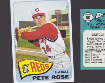 1965. PETE ROSE  CARD/reprint Cincinnati Reds Charley Hustle Big Red Machine