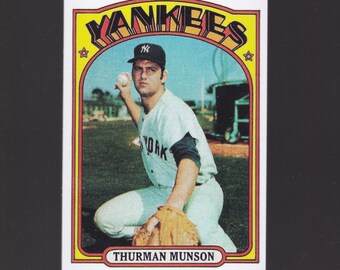Yankees captain Thurman Munson 1972 reprint