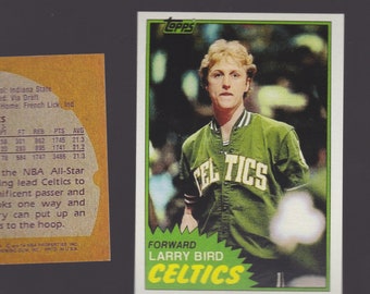 Larry Legend Larry Bird 1981-82 novelty card his finest Boston  Celtics Indiana State