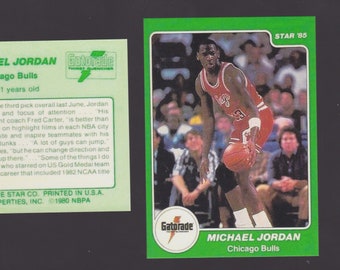 Rare Gatorade rookie Star '85  MICHAEL JORDAN  Reprint