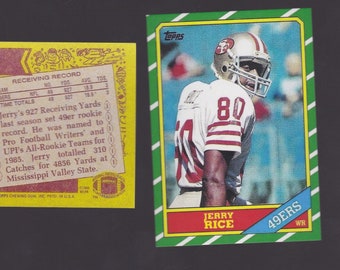 49ers Fans L@@K rookie reprint.  Jerry Rice.  San Francisco 49ers