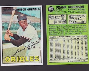 1967 Frank Robinson reprints Cincinnati  Reds Baltimore Orioles 1st Black Manager