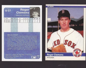 Roger Clemens Rookie reprint 1984  Update  Boston Red Sox Rocket Roger