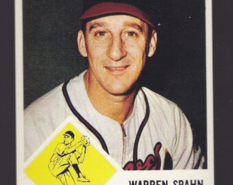 WARREN SPAHN 1963 reprint Milwaukee Braves