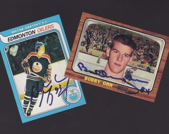 Hockey Legends 2 Rookie cards. both AUTOGRAPHED