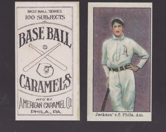 Cigarette card ROOKIE  Shoeless Joe Jackson Reprint - Cleveland Chicago Black Sox