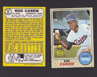 1968 Reprint= ROD CAREW Minnesota Twins then Angels