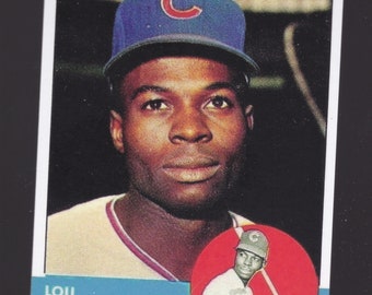 1963 Lou Brock Chicago Cubs 2nd year