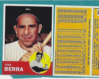 Novelty Yankees catcher Yogi Berra. 1963