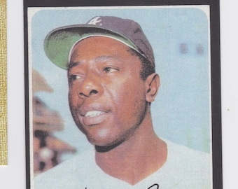1971  Topps Hank Aaron reprint Atlanta Milwaukee Braves Just like the original L@@K