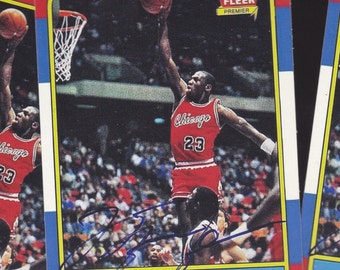 Michael Jordan autographed rookie 1986 novelty