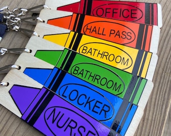 Teacher Hallway Passes Personalized Hall Passes Teacher Appreciation Personalized Teacher Gift Classroom Hall Passes Teacher Gift School