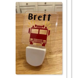 Firetruck Night Light - Night Light - Firetruck Nursery - Firefighter Baby Shower Gift - Firetruck - Firefighter Baby Gift - Firefighter