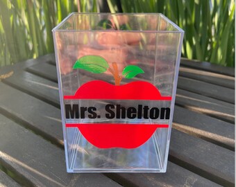 Personalized Teacher Pencil Holder - Pen Holder - Teacher Appreciation Gift - Daycare Teacher Gift - Teacher Gift - Teacher Christmas Gift