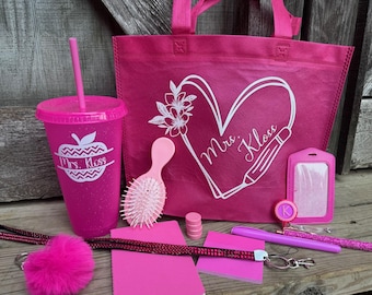 Teacher Gift Packs Teacher Gift Personalized Teacher Gifts Teacher Appreciation Gift Teacher Name Gift Personalized Classroom Supplies