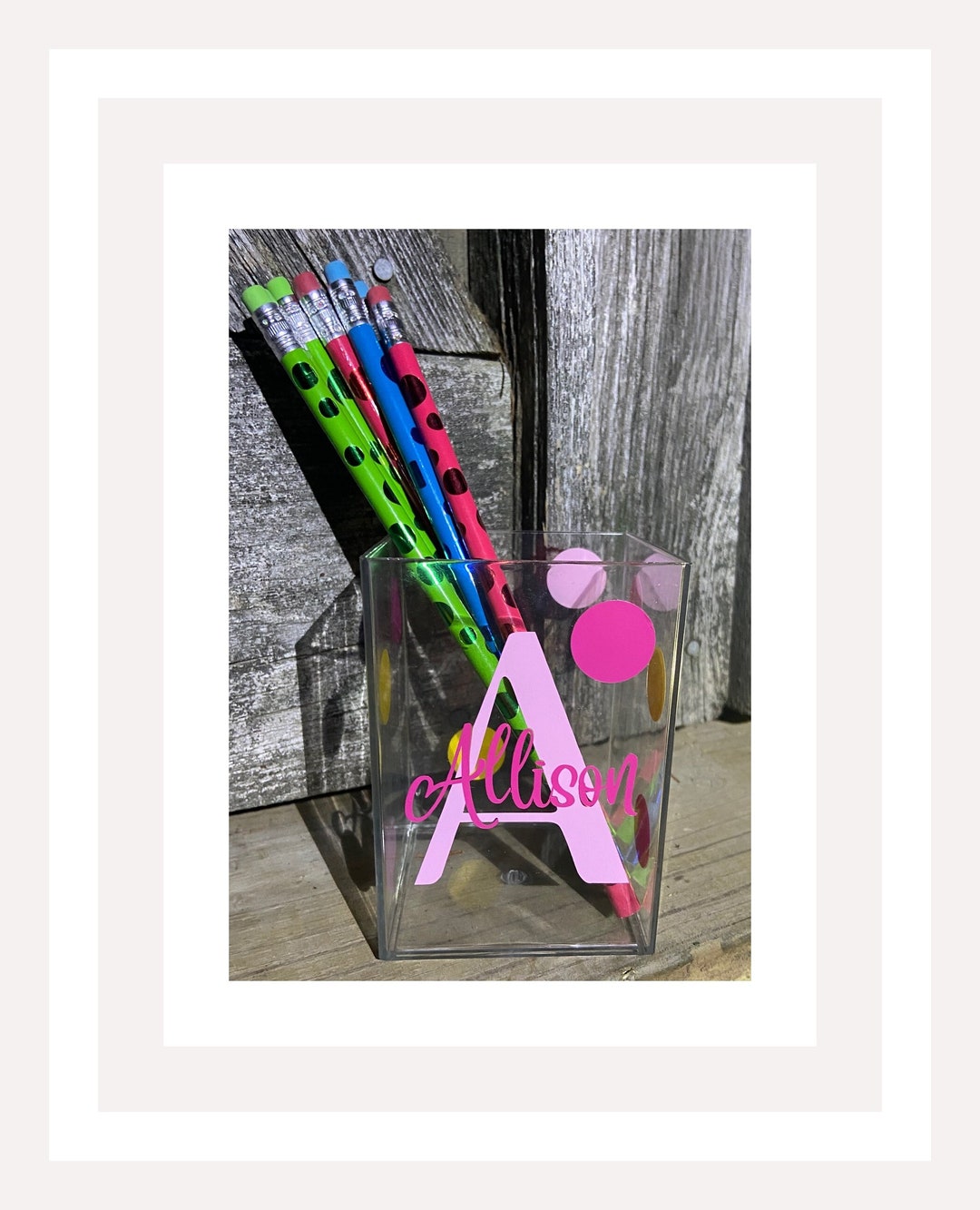 Pencil Holder Personalized Pen Holder Name Pen Holder Cute Desk Supplies Office Gift Boss's Gift