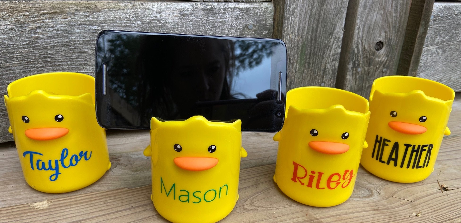 Duck Pen Holder Personalized Pen Holder Cute Office Supplies Student Pencil Holders Kid Pencil Holders Coworker Teacher Gifts