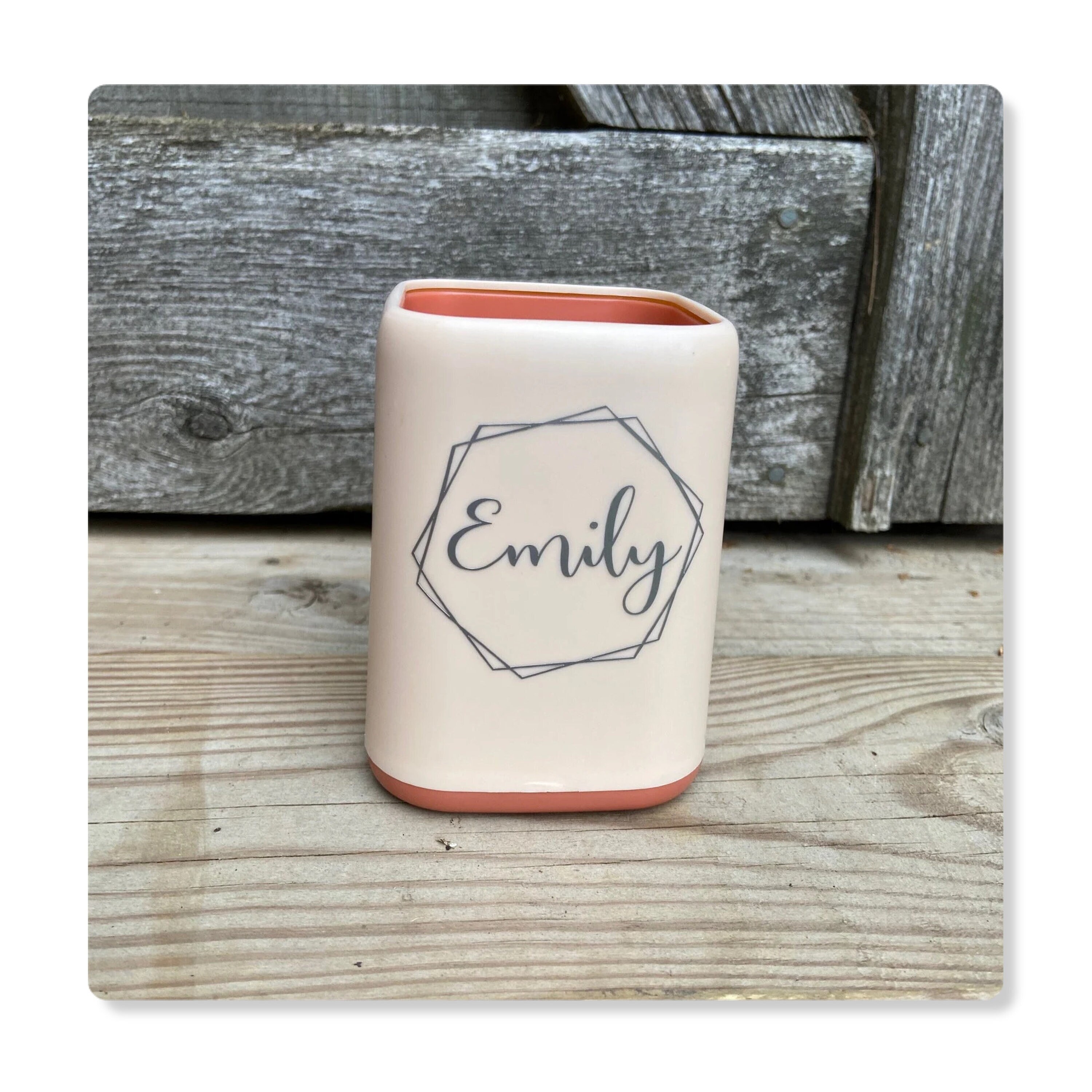 Personalized Name Pencil Holder Personalized Pen Holder Name Pencil Holder Cute Pink Office Name