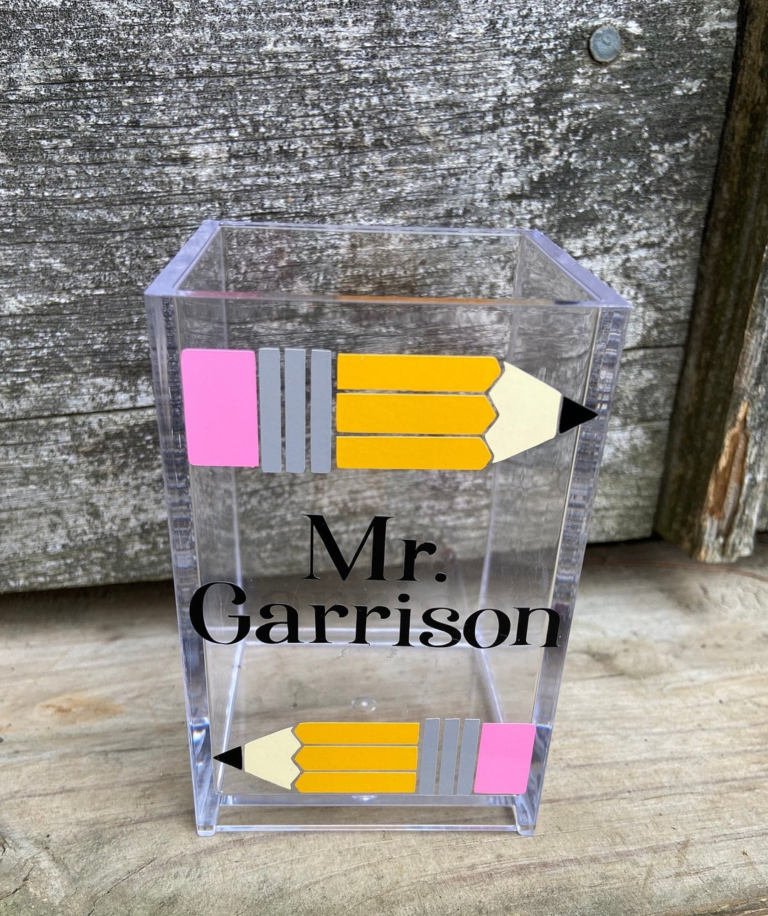 Personalized Teacher Pencil Holder Pen Holder Teacher Appreciation Gift ...