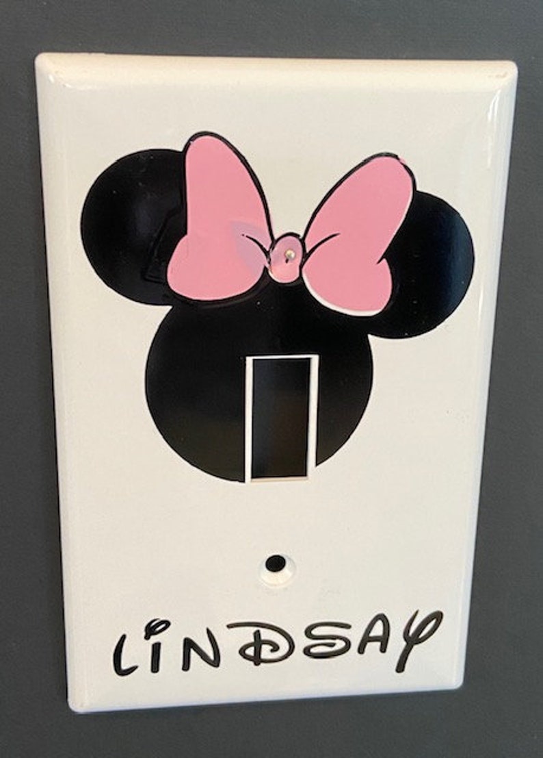 Minnie Mouse Light Switch Cover Etsy