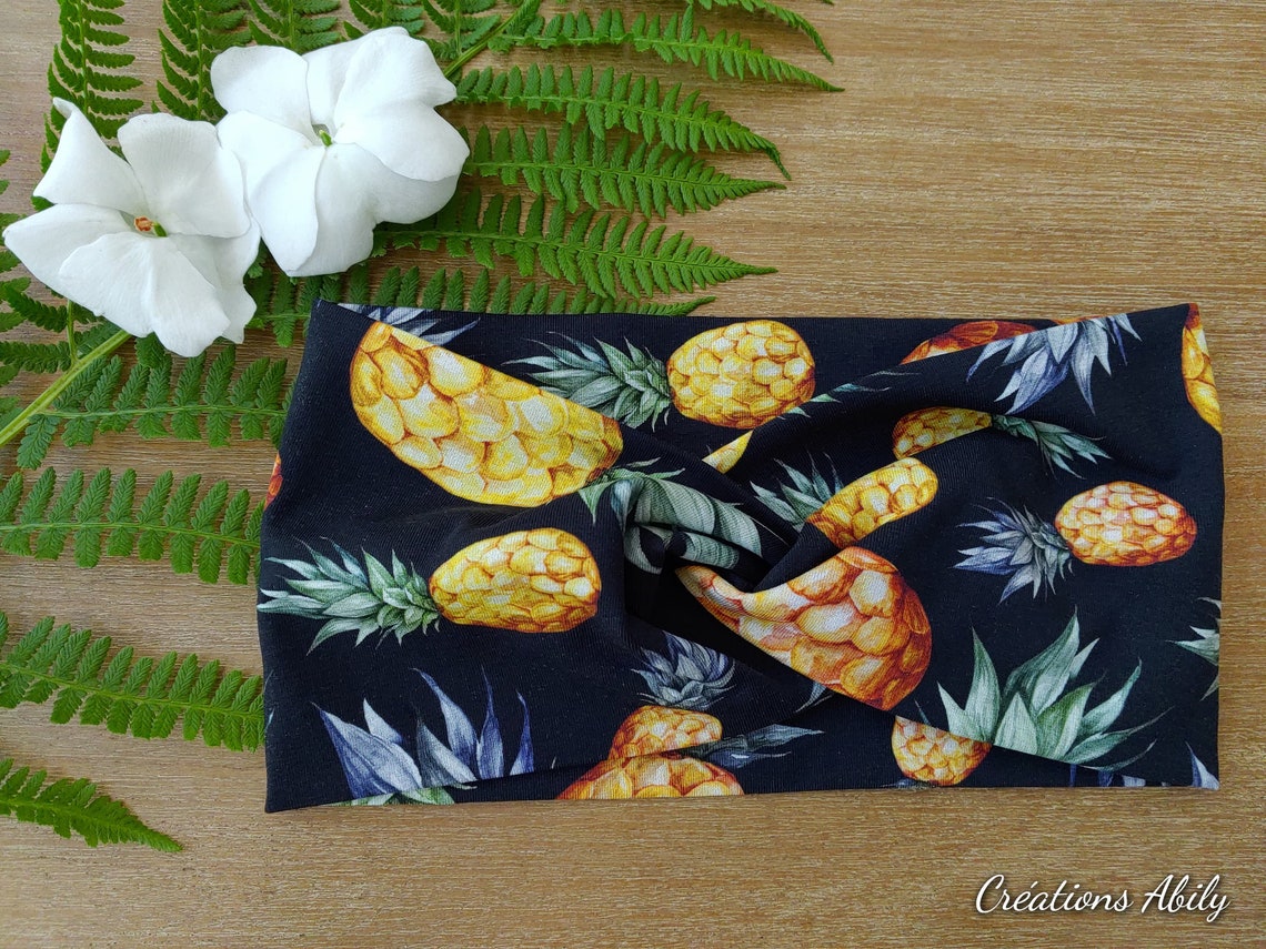 Pineapple passion band. Pineapple band. Twisted headband. Etsy