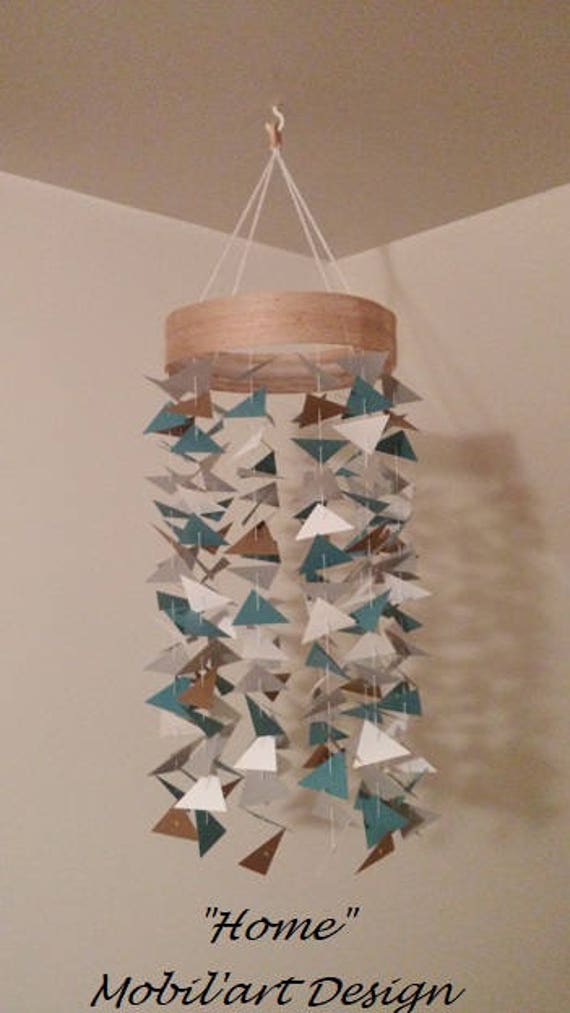 geometric baby mobile