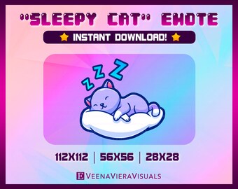 Sleepy Cat - Etsy
