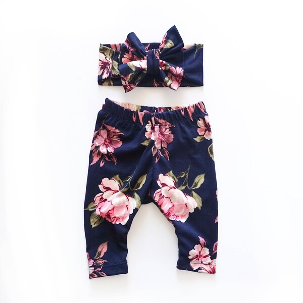 ¡Listo para enviar! Ropa recién nacido niña Coming Home, polainas recién, venda recién nacido, recién nacido foto prop, traje de niña recién nacido, regalo para bebé