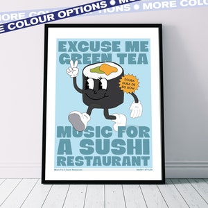 Harry Styles 'Music For A Sushi Restaurant' Lyrics Poster Pop Music Print | Customisation Available