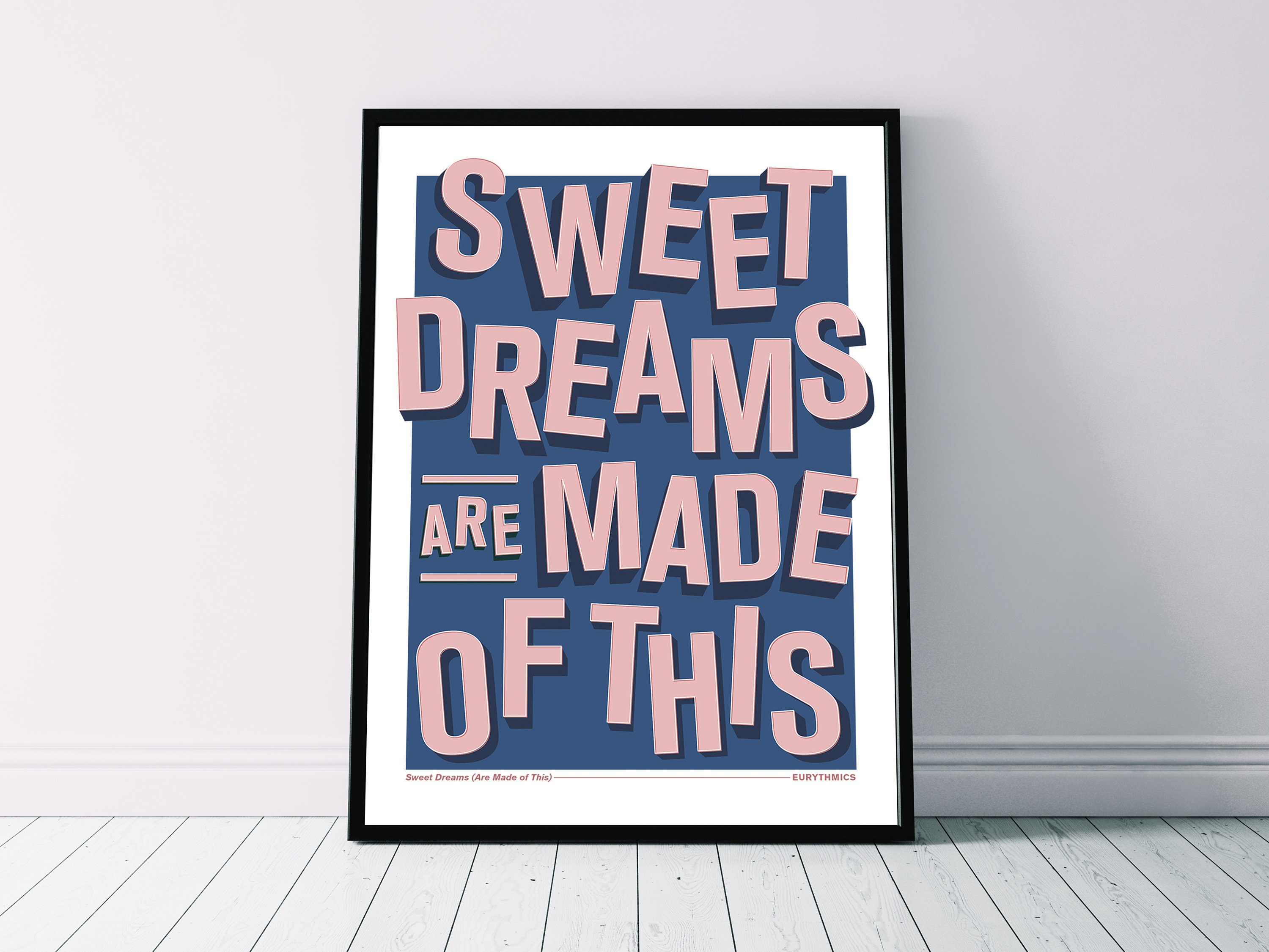 Eurythmics 'sweet Dreams (are Made of This)' Lyrics Song Poster