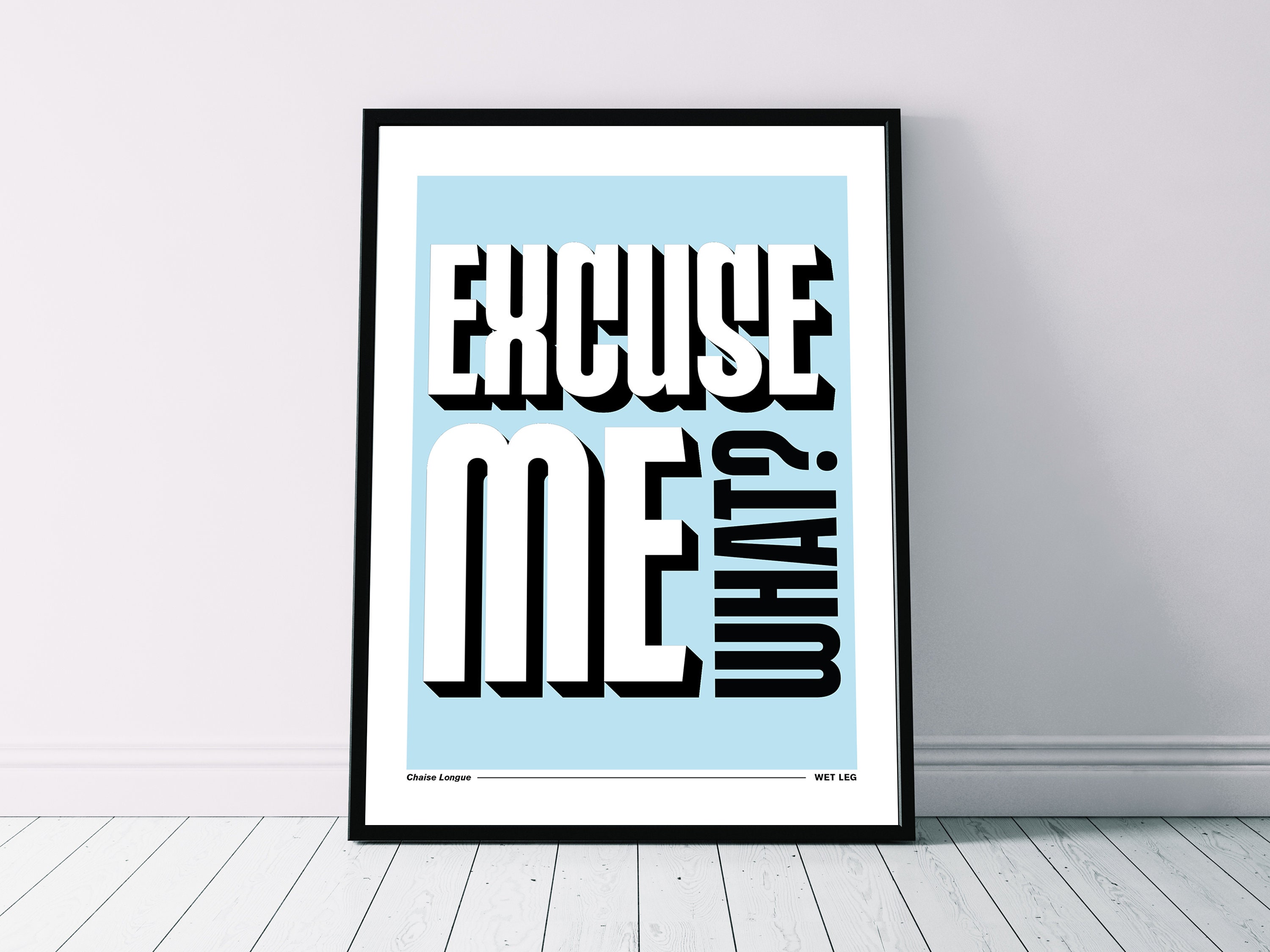 Wet Leg 'chaise Longue' Lyrics Poster Pop Music Print Etsy