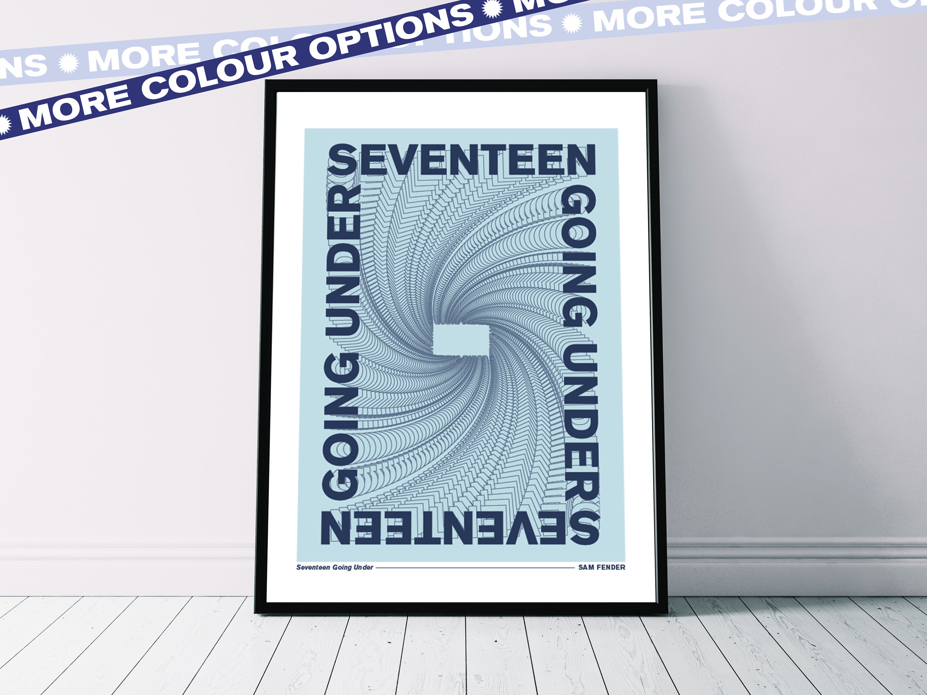 Sam Fender 'seventeen Going Under' Lyrics Poster Rock Etsy UK