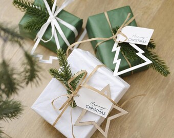 DIY Evergreen Gift Toppers