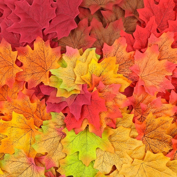 Artificial Maple Leaves Autumn Fall Decoration | Floral Halloween supplies | Autumn Decor | Centrepiece for Arts and Crafts