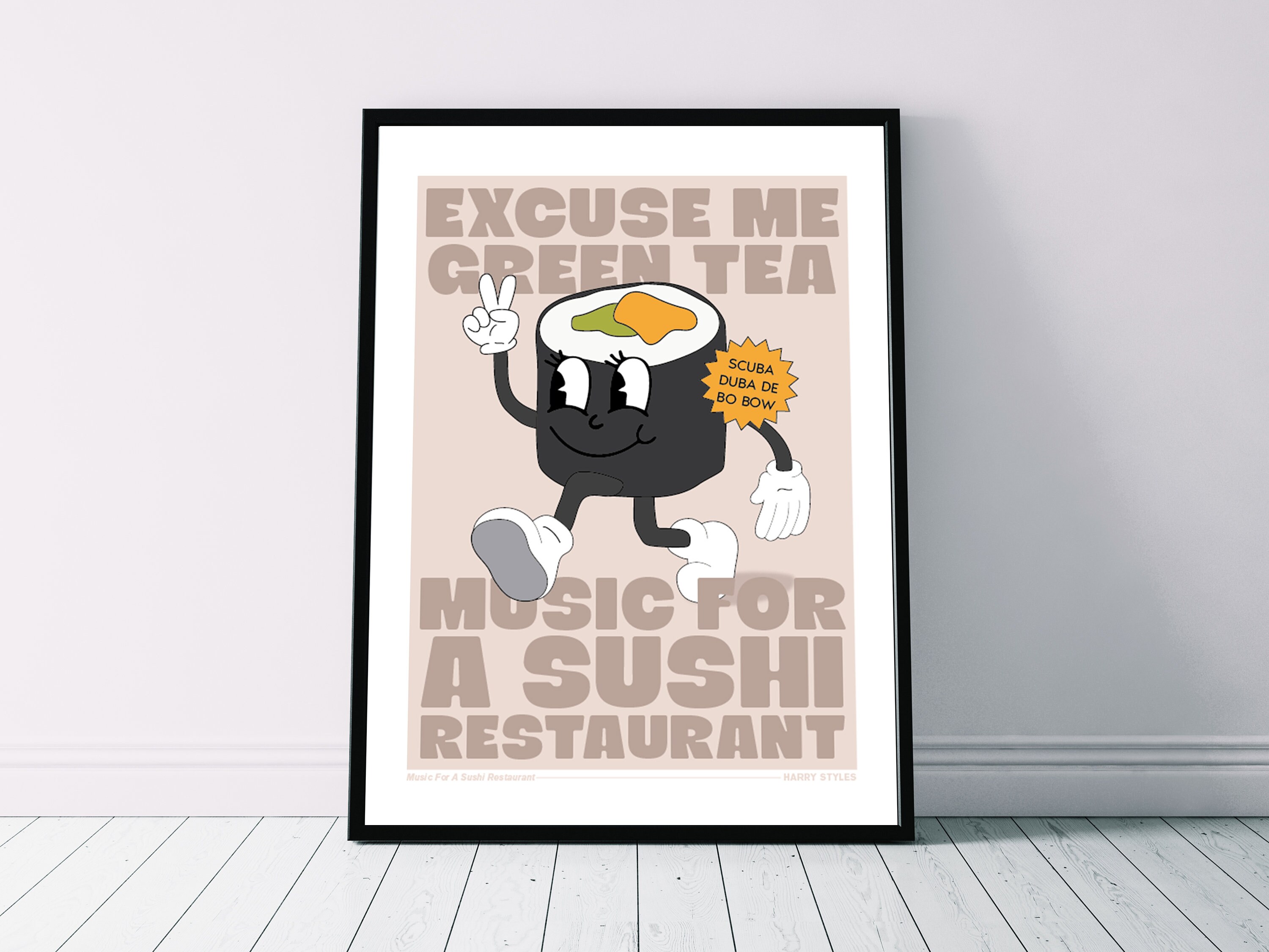 Harry Styles 'music for A Sushi Restaurant' Lyrics Etsy UK