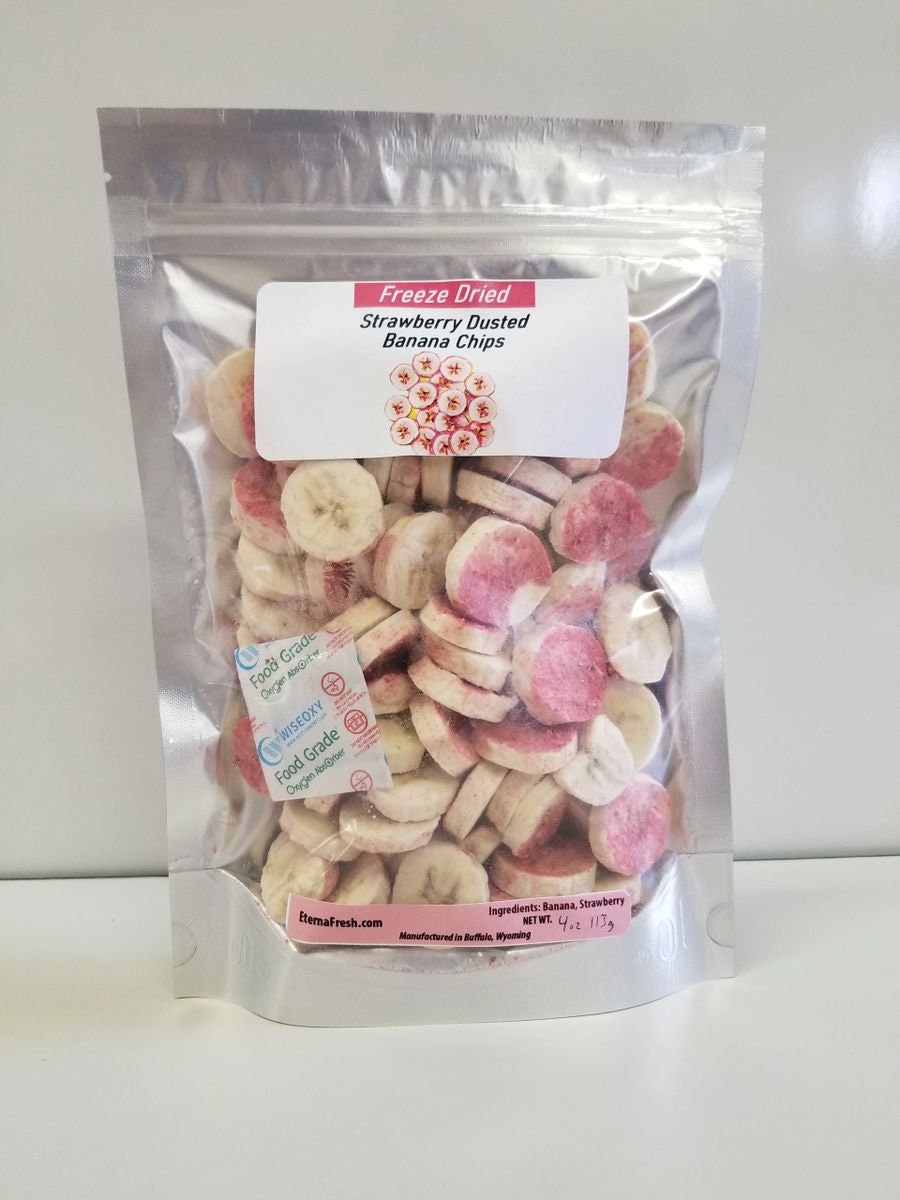 Freeze Dried Dusted Strawberry Banana Chips - Etsy