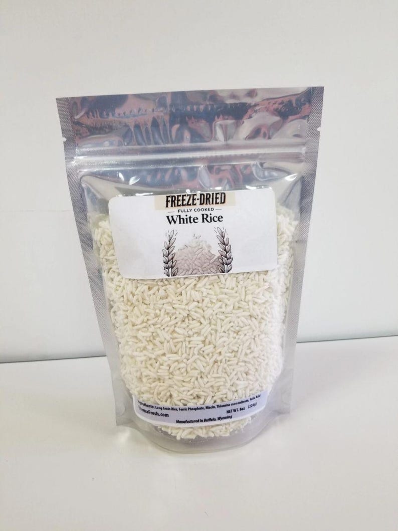 Freeze Dried Cooked White Rice - Etsy