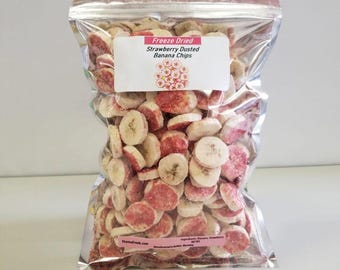 Freeze Dried Dusted Strawberry Banana Chips