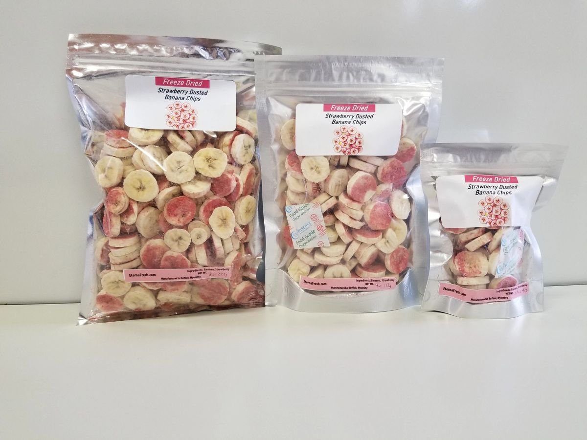Freeze Dried Dusted Strawberry Banana Chips - Etsy