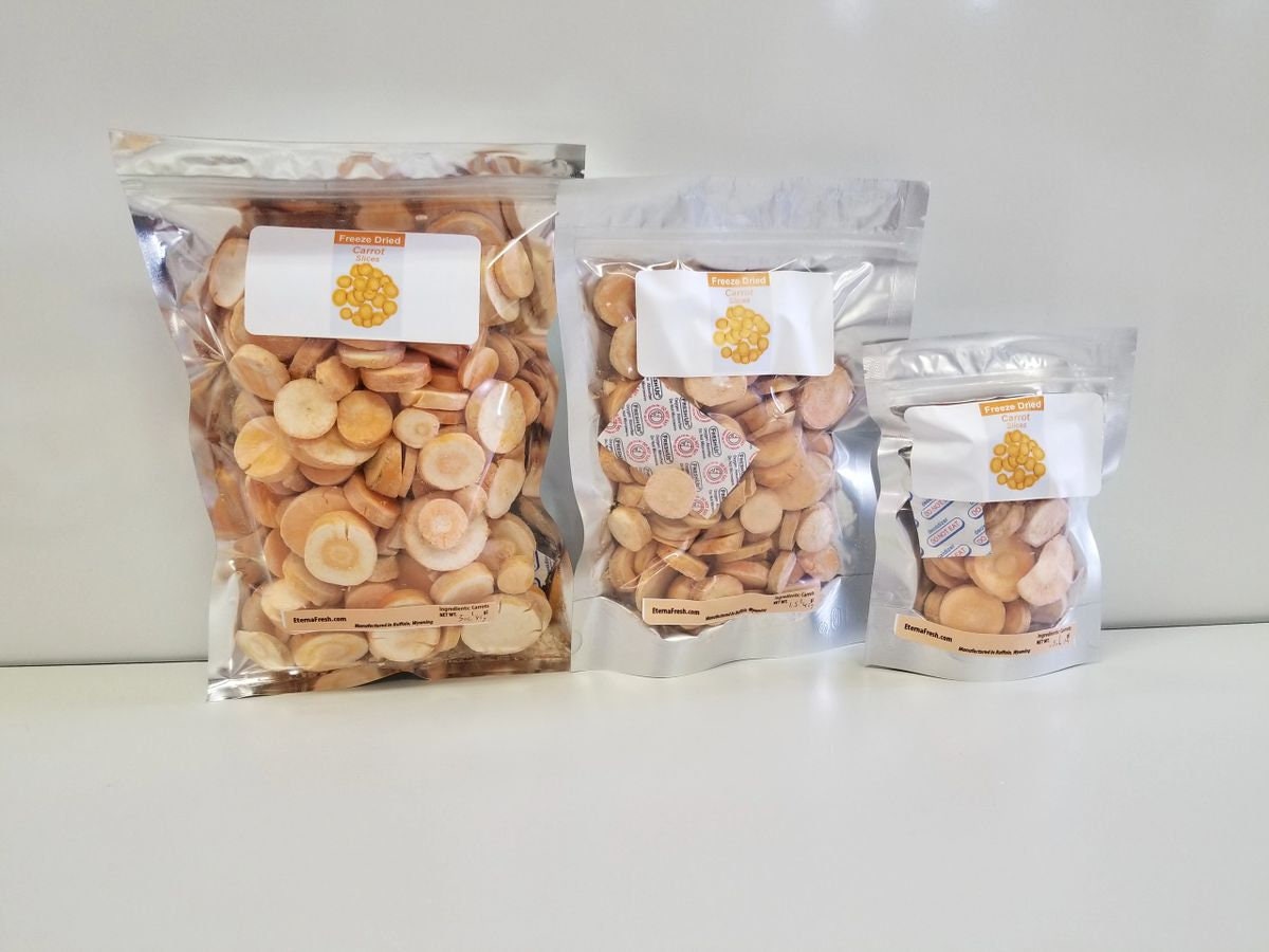 Freeze Dried Carrot Slices Etsy
